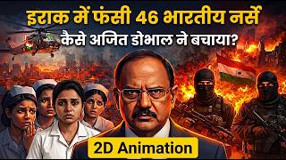 How India Rescued 46 Nurses Trapped by ISIS in Iraq | Ajit Doval | 2D Animation