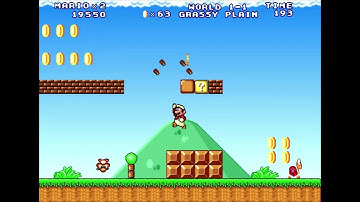 Mario Worker Custom Level: World 1-1: Grassy Plain