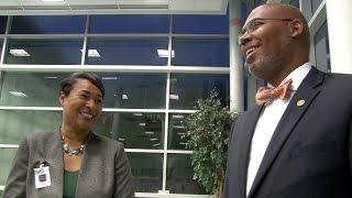 Superintendent Dr. Rodney Watson Visits New Principals and A New Campus On The First Day of School