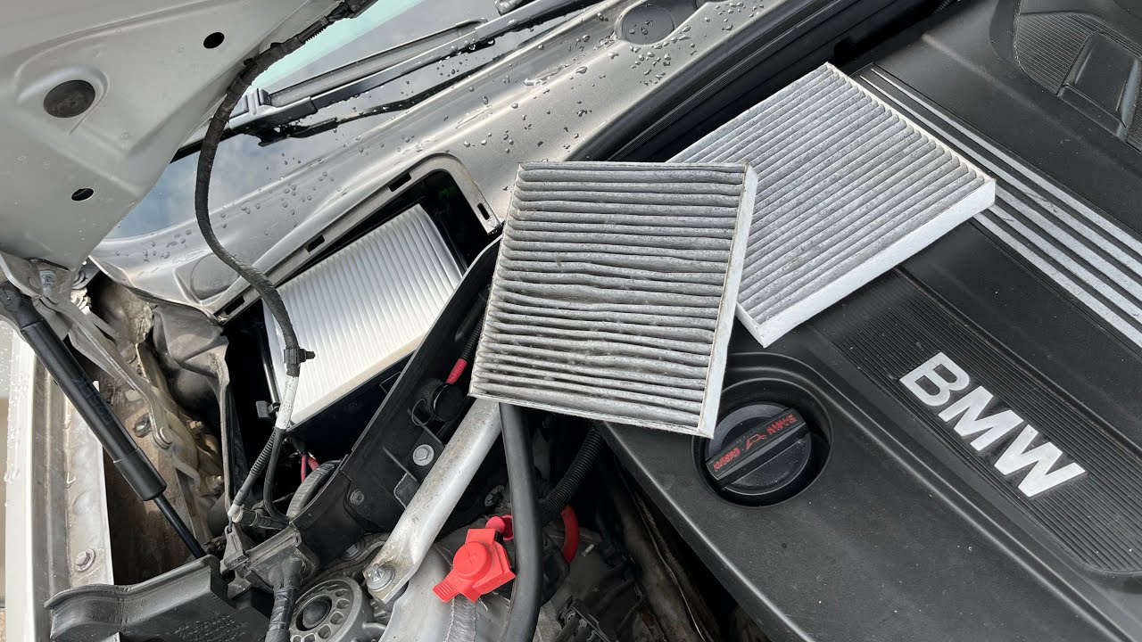 How to change cabin air filter replacement bmw f25 f26/ hidden filters ...