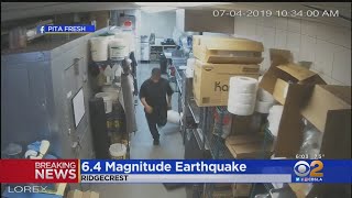 Video footage from inside a riverside restaurant captured the intense
swaying that occurred when powerful m6.4 earthquake shook town on
tuesday.