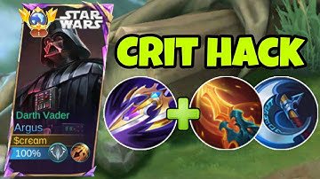 ARGUS BEST CRIT HACK BUILD FOR 1 HIT!!! | ARGUS BEST BUILD AND EMBLEM 2025 | ARGUS MOBILE LEGENDS
