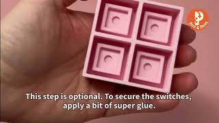 Details Let's Assemble the Quilt Pattern Fidget Clicker Keychain News