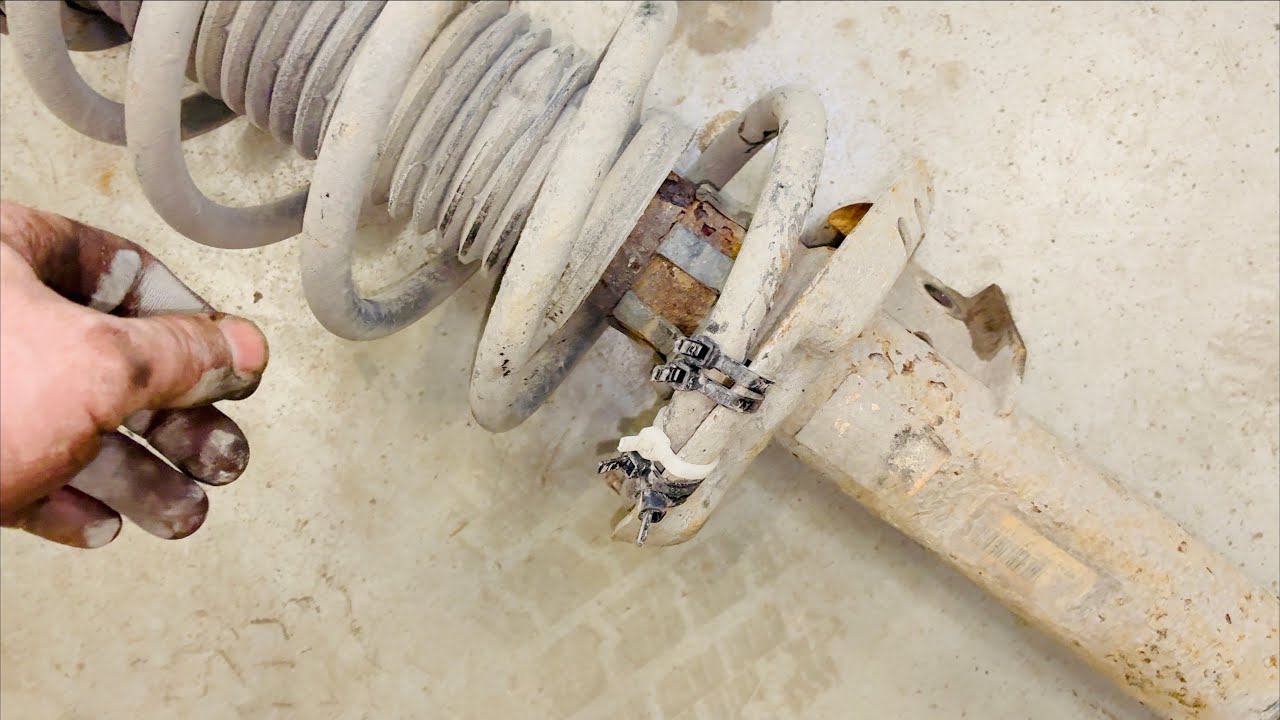 Gyorskötözős rugótartó kijavítása VW Caddy