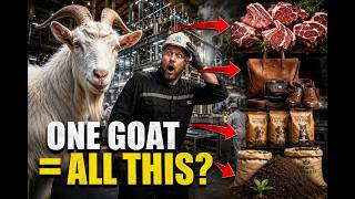 How One Goat Turns Into Meat, Leather, Pet Food & Fertilizer! 😱