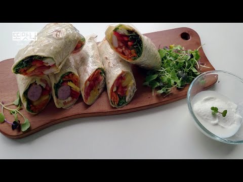 맛있는 다이어트 I 3가지맛 또띠아 롤 I 포만감 가득인데 살빠지네 I 간단하고 건강한 식사 easy tortilla sandwich