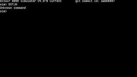 MITS ALTAIR 8800 STARTSCREEN SIMULATOR EMULATOR OLD COMPUTER SOFTWARE IMSAI 8080 8048 PCS 80 VDP 80