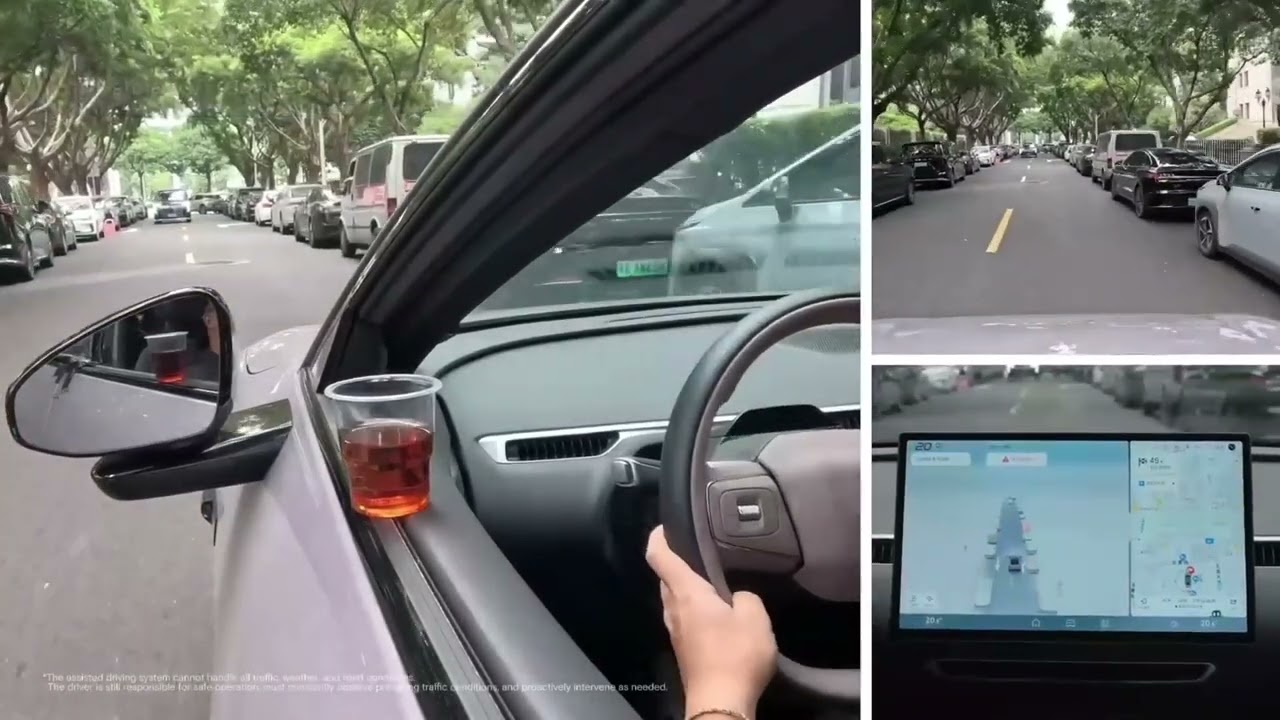 Сравнение искусственного интеллекта Turing на XPENG MONA M03 Max с системой FSD Tesla (конец 2025...