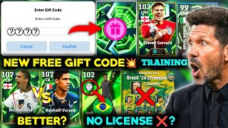 New free gift code💥 | epic free try 🔥 | Ferdinand vs Varane, Gerrard, Rodri training | eFootball screenshot 2