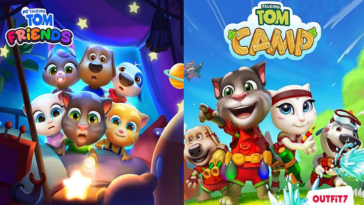 My Talking Tom Friends vs Talking Tom Camp Gameplay YouTube