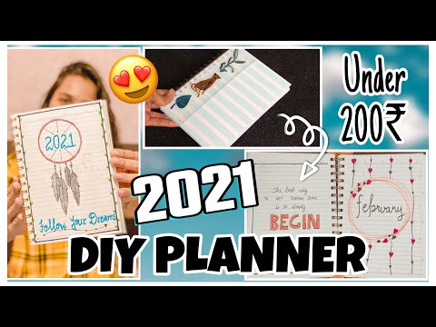 DIY Planner Out Of Notebook| Affordable Planner | Bhumika Runwal