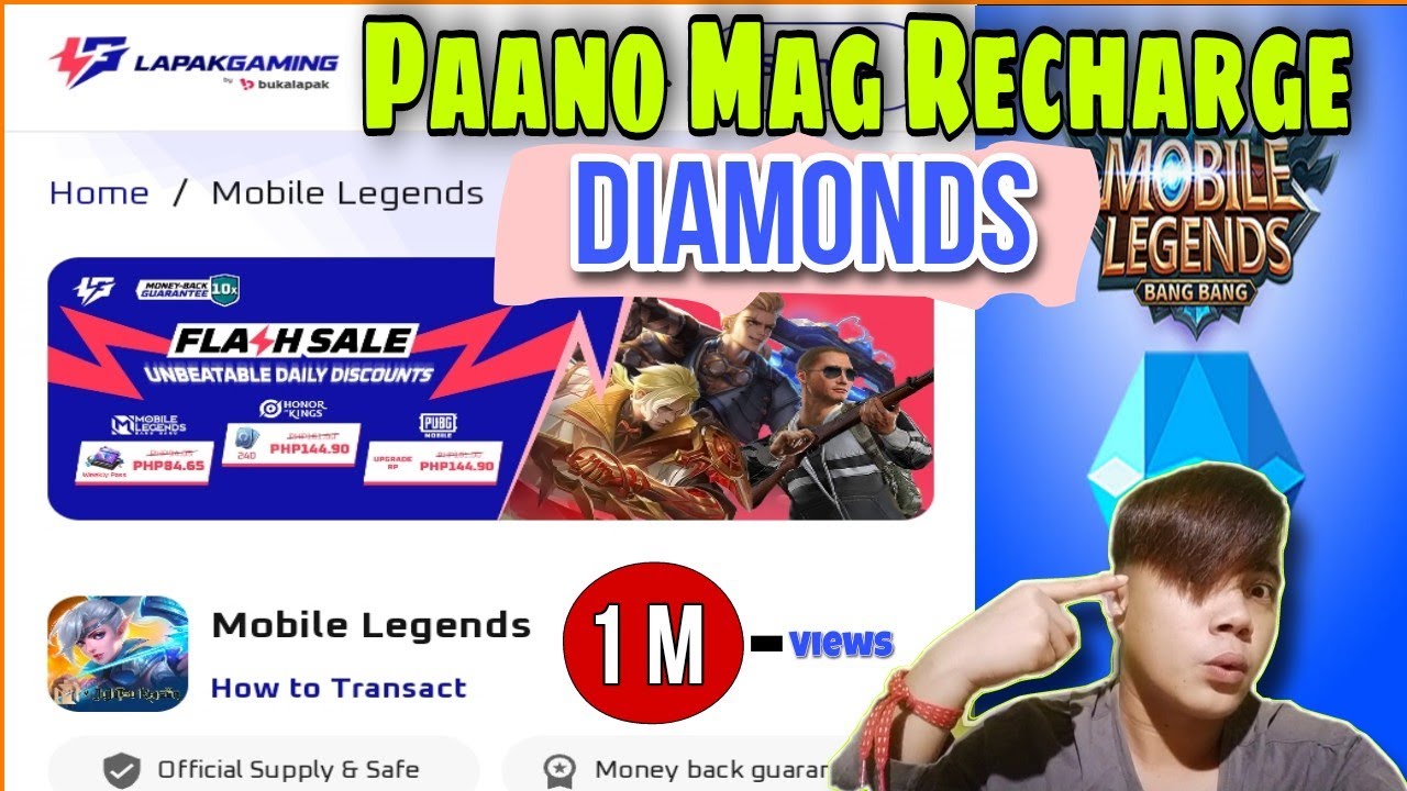 PAANO MAG RECHARGE NG DIAMONDS SA MOBILE LEGENDS STEP BY STEP GUIDE ...