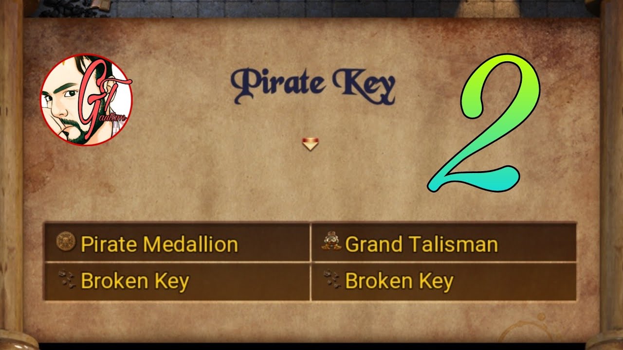 Pirate Key Crafting Part2 Pirate Medallion Broken Key Grand Talisman 