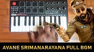 Avane Srimannarayana - Full  Trailer | Mass Bgm By Raj Bharath | Ajaneesh loknath And Charan Raj chords