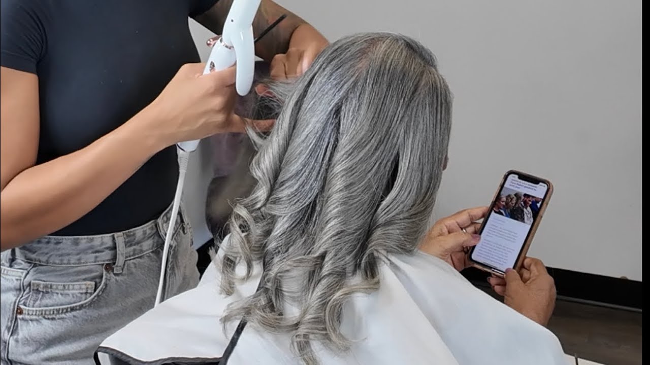The best shampoo and conditioner for Gray Hair | Silk Press | 