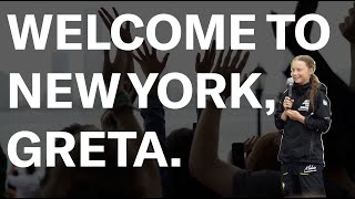 Greta Thunberg Arrives In New York Raw Footage