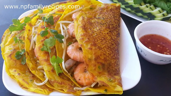 Vietnamese Sizzling Crepe Recipe (Bánh Xèo) - NPFamily Recipes