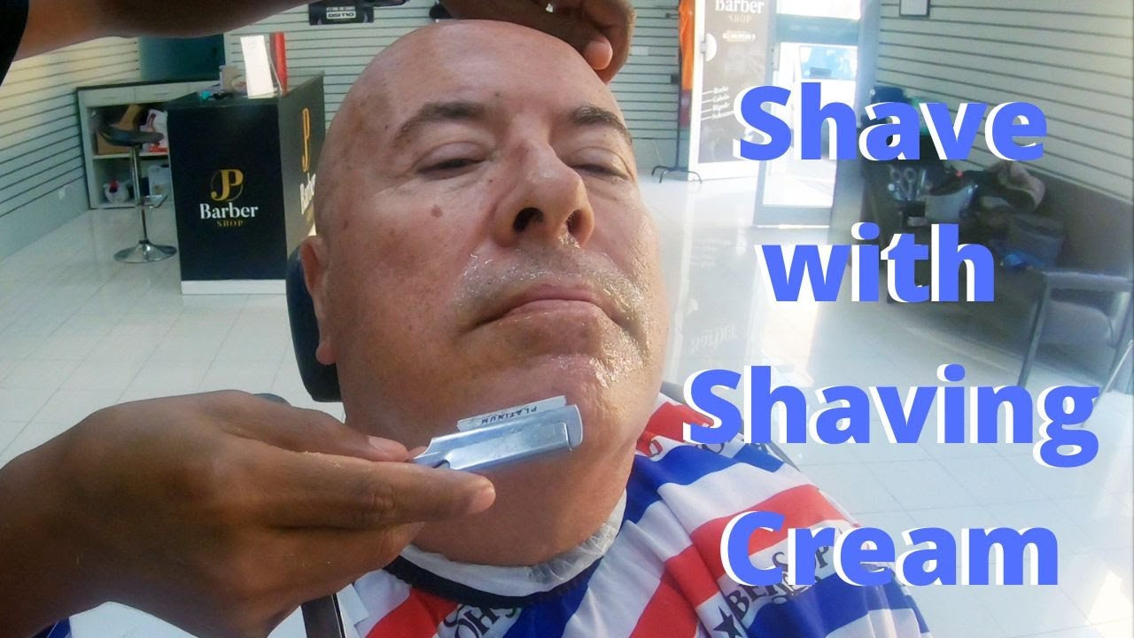The Barber uses shaving cream. Smooth Shave. YouTube