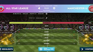 MANCHESTER UNITED(0) VS (4) ALL STAR LEAGUE, GLOBAL CHALLENGE CUP FINAL