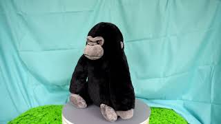 WEIGEDU Black Gorilla Stuffed Animals, Stuffed Gorilla, Gorilla Apes Plush Toys, 12 inches