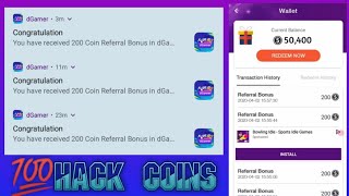 How to GET MORE COINS IN dGAMER | FREE LOAD, DIAMONDS AND MORE | screenshot 5