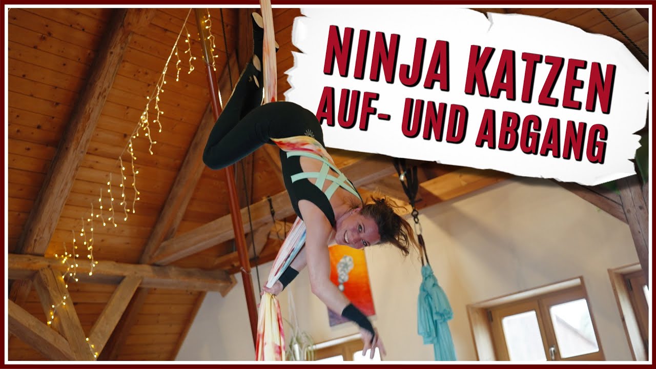 Vertikaltuch Figur lernen: Ninjakatzenaufgang und Ninjakatzenabgang