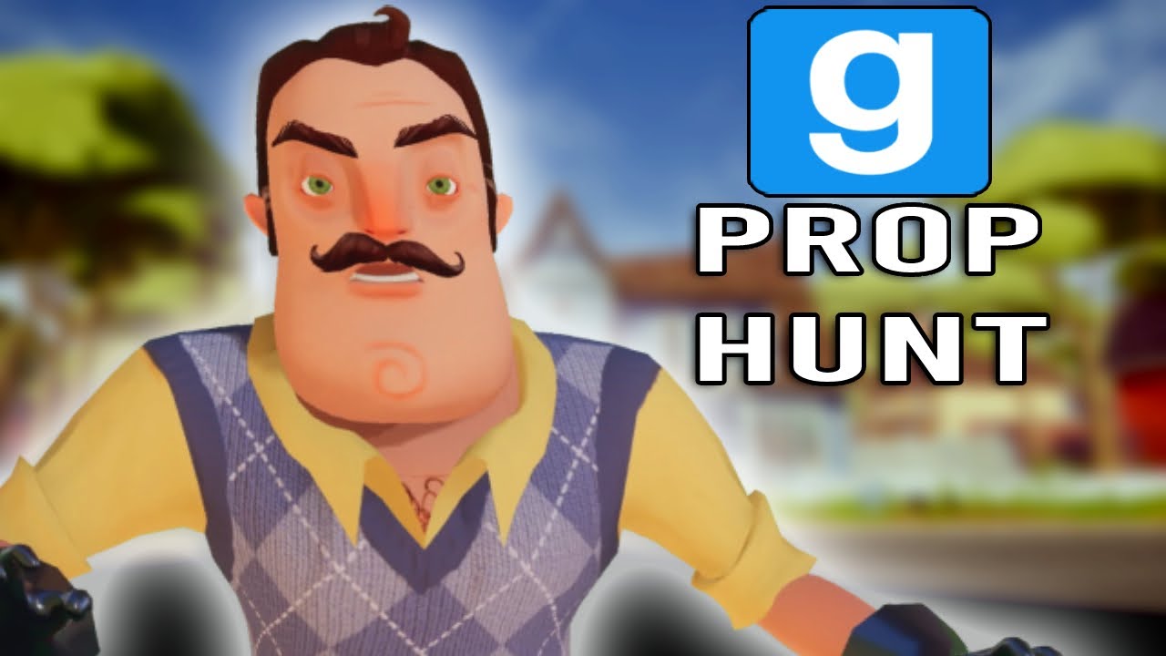 This is what happens if hello neighbor is a Gmod prop hunt map !!