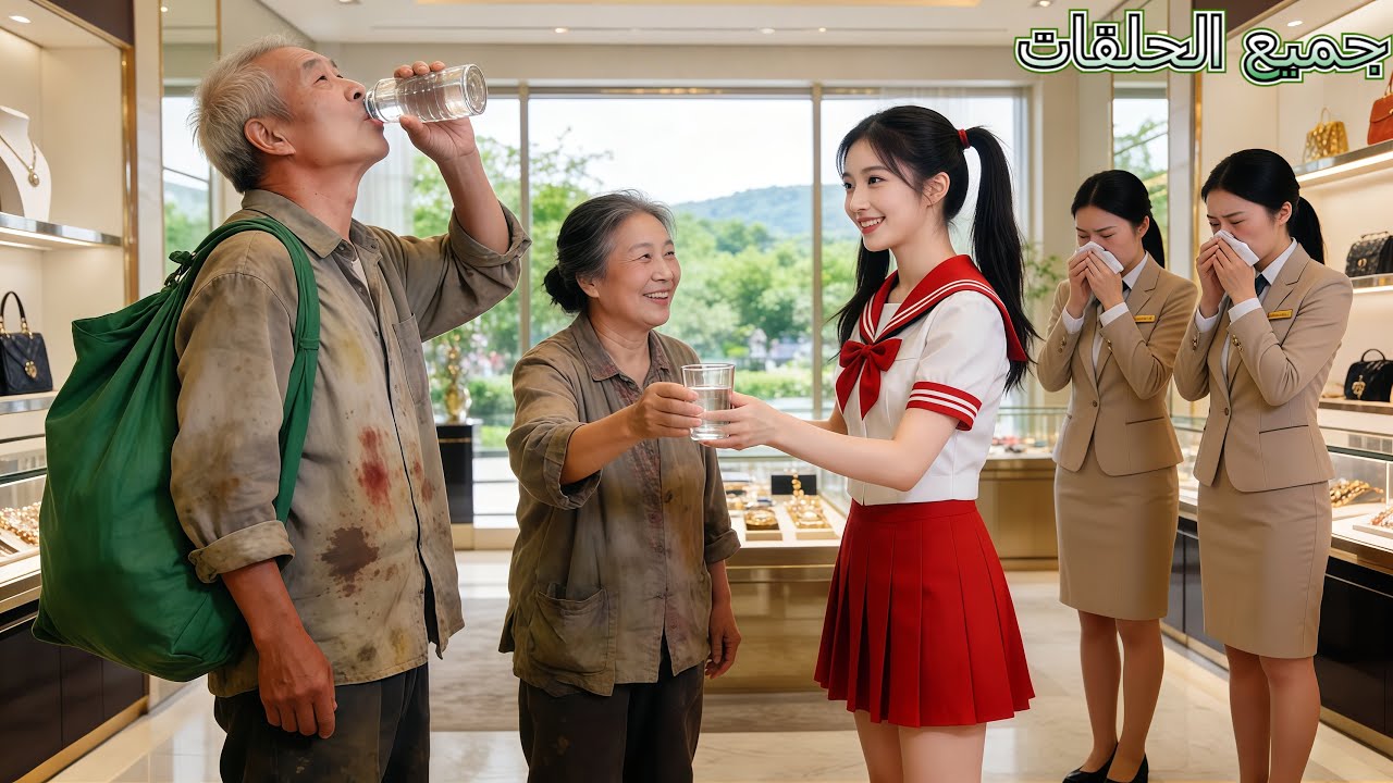 زوجان ريفيان يُسخر منهما في متجر فاخر، لكن فتاة فقيرة تدافع عنهما، ليتضح أنهما والدا CEO! يبدأ الحب!