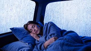 Rain and Rolling Thunder on the Car Roof 🌧️ Calming White Noise for Deep Rest
