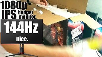 Monitor unboxing AOC 24G2U / AOC 24G2U/BK IPS 144Hz display