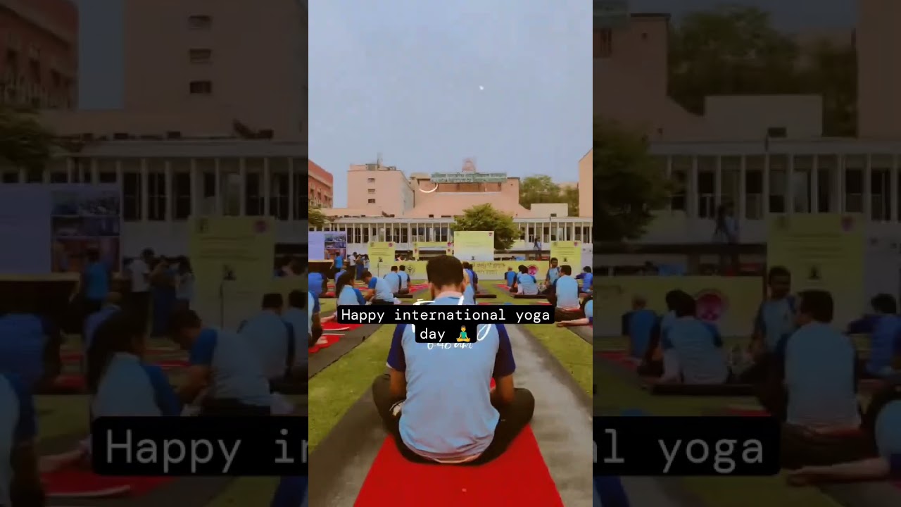 AIIMS New Delhi 👨‍⚕️.                   10th international yoga day🧘‍♂️🇮🇳