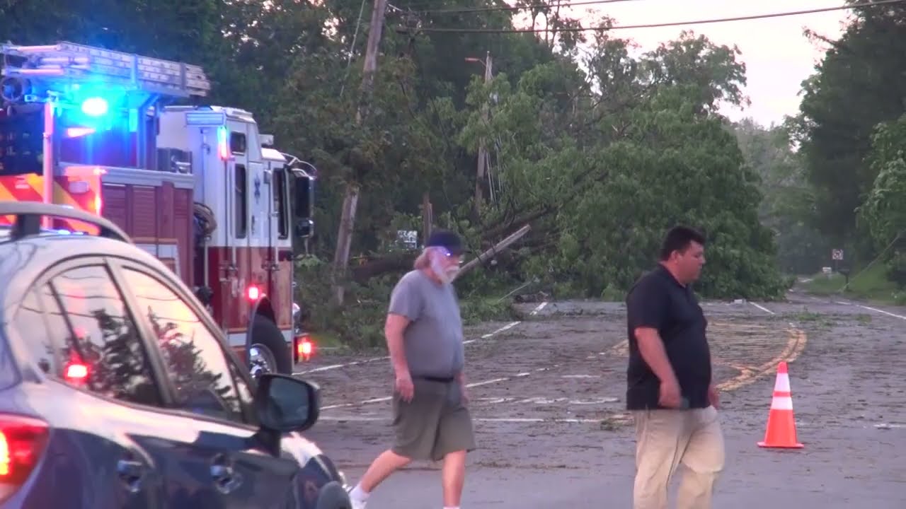 Microburst hits LaGrangeville, NY and leaves a damage path 7/27/2023