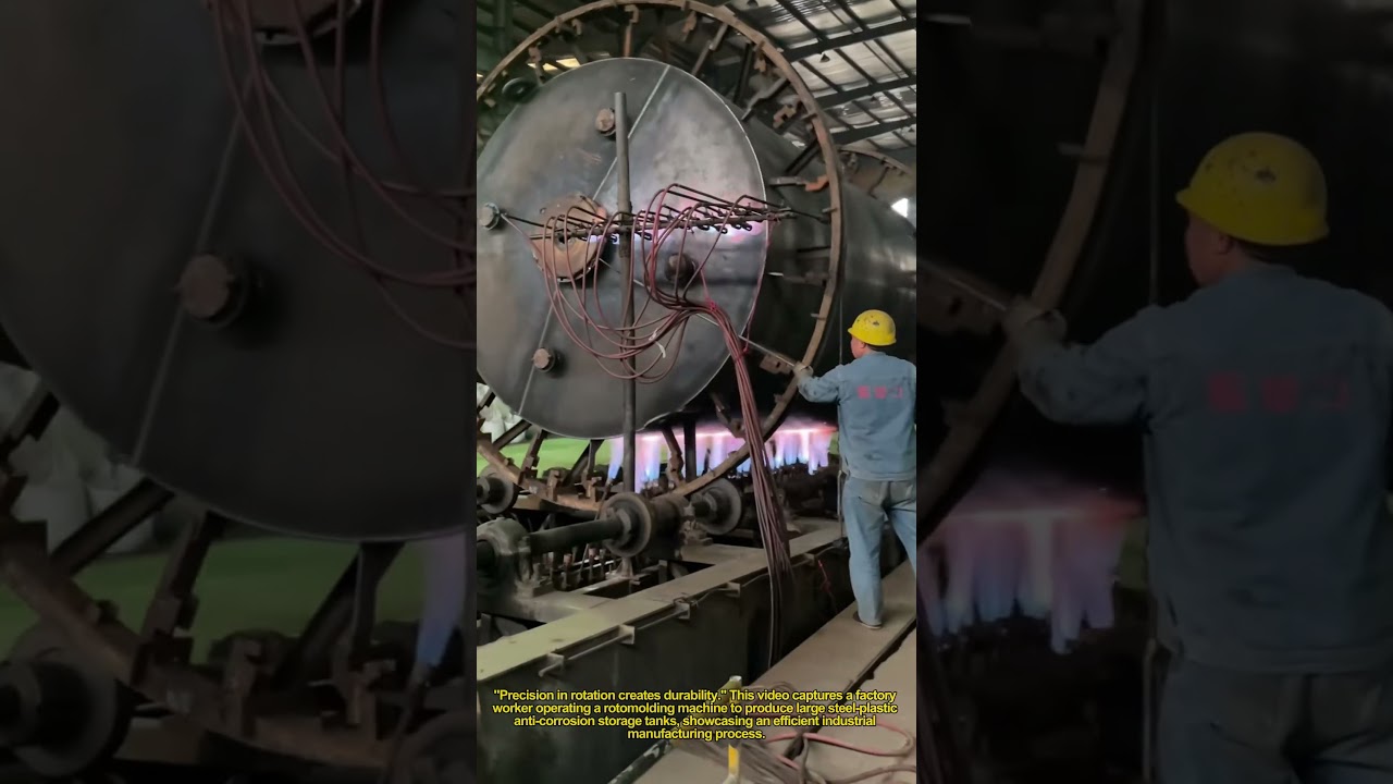 🛠️ Giant Chemical Tank Production - Rotomolding Process in Factory! | Industrial Manufacturing