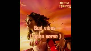 Ayyra Star Ft Seyi Vibez - Bad Vibes Open Verse Instrumental Hook