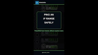 Ping an IP Range Safely with PowerShell #Shorts