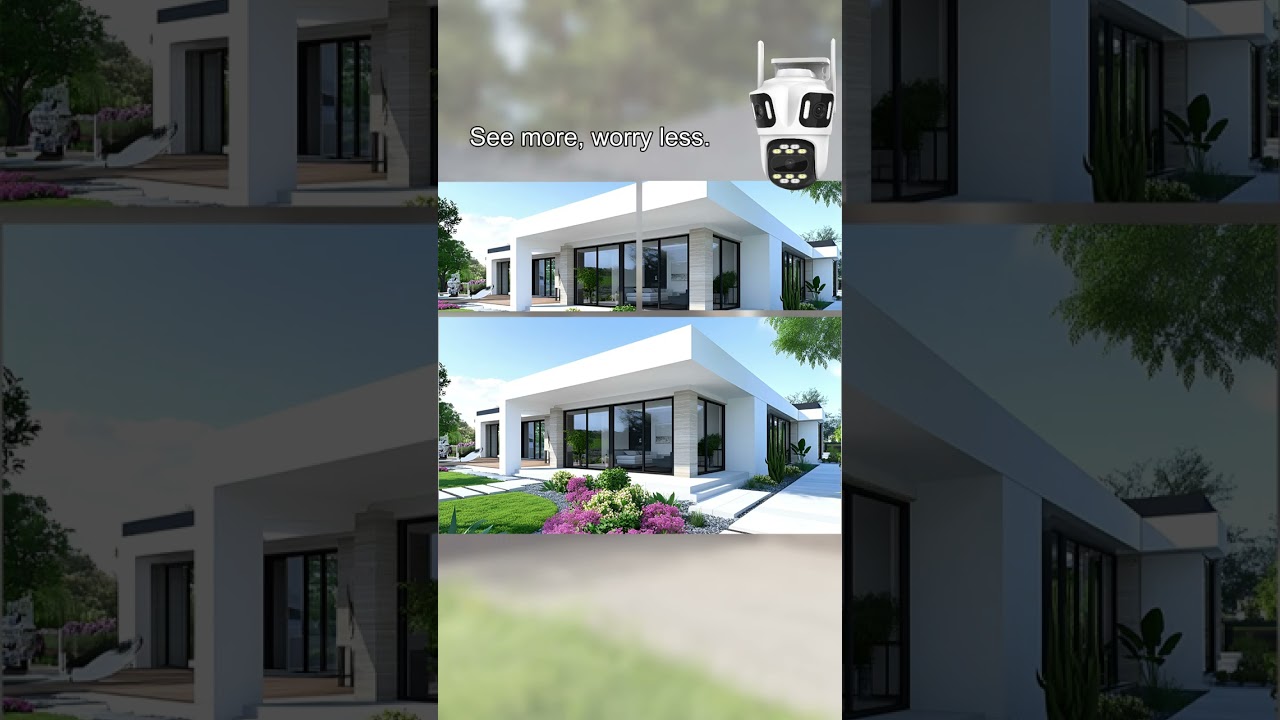 9MP Triple Lens Security Camera | 360° Panoramic Protection