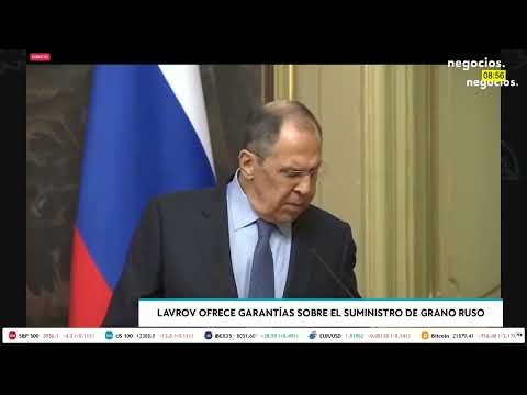 Lavrov ofrece garant&iacute;as sobre el suministro de grano ruso tras el acuerdo del Mar Negro