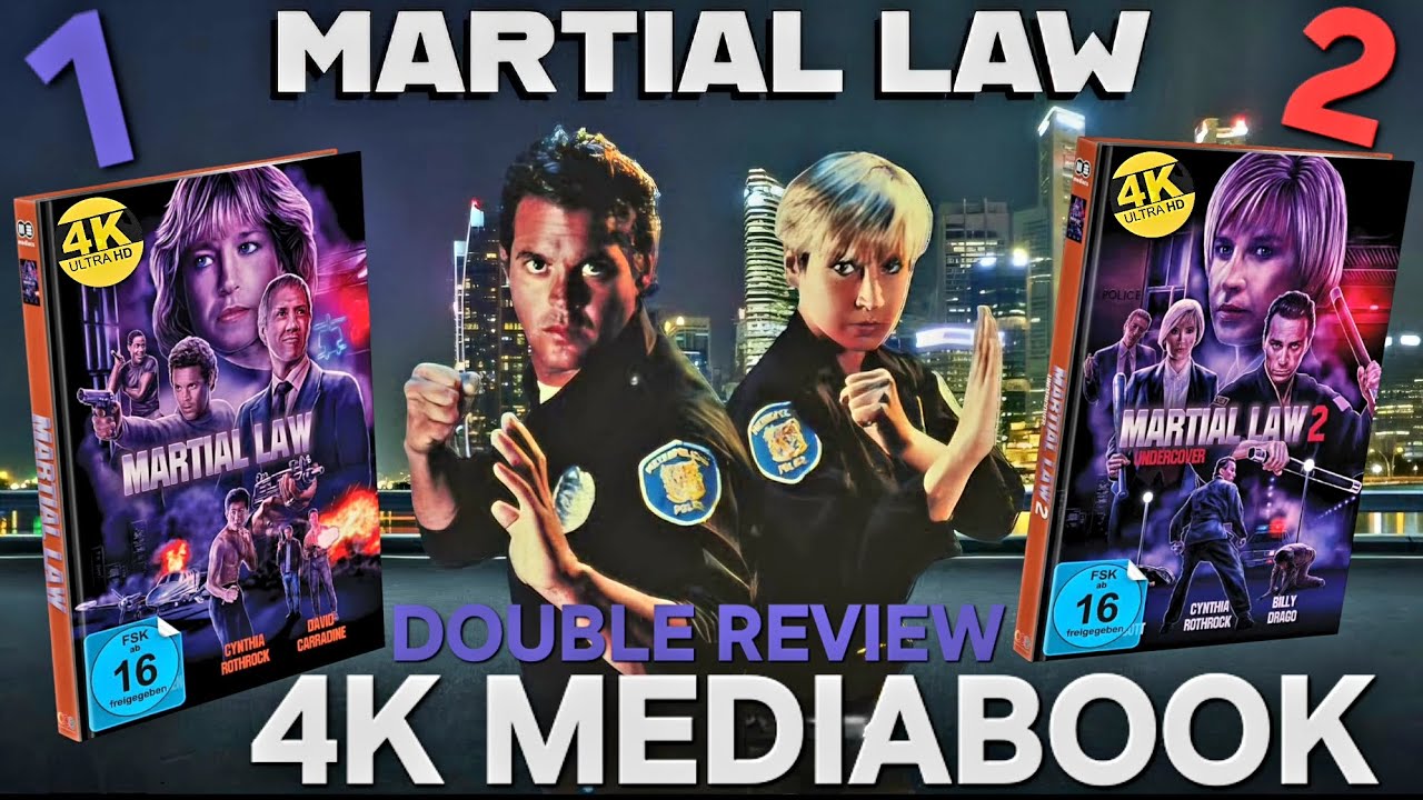 Martial Law 1&2 (1991) 4K-Blu-Ray Mediabook Review |Cynthia Rothrock ...