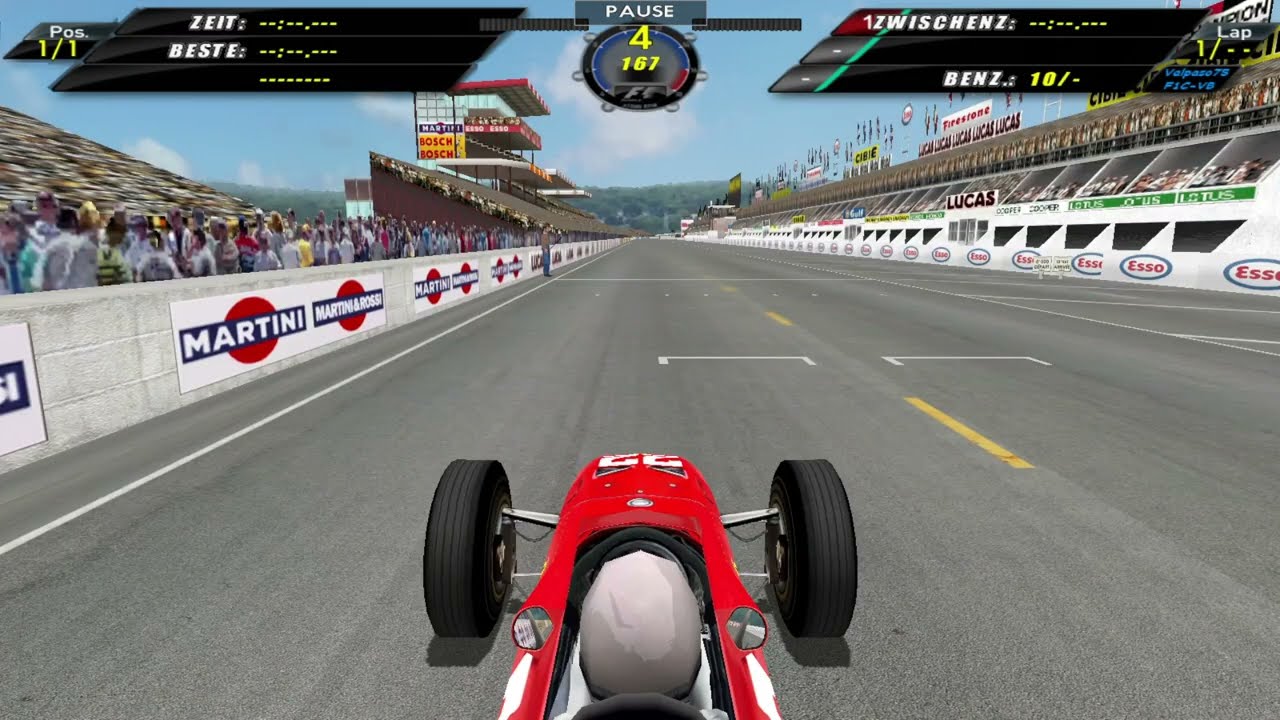 F1 Challenge VB 1967 Ferrari Le Mans Onboard Lap