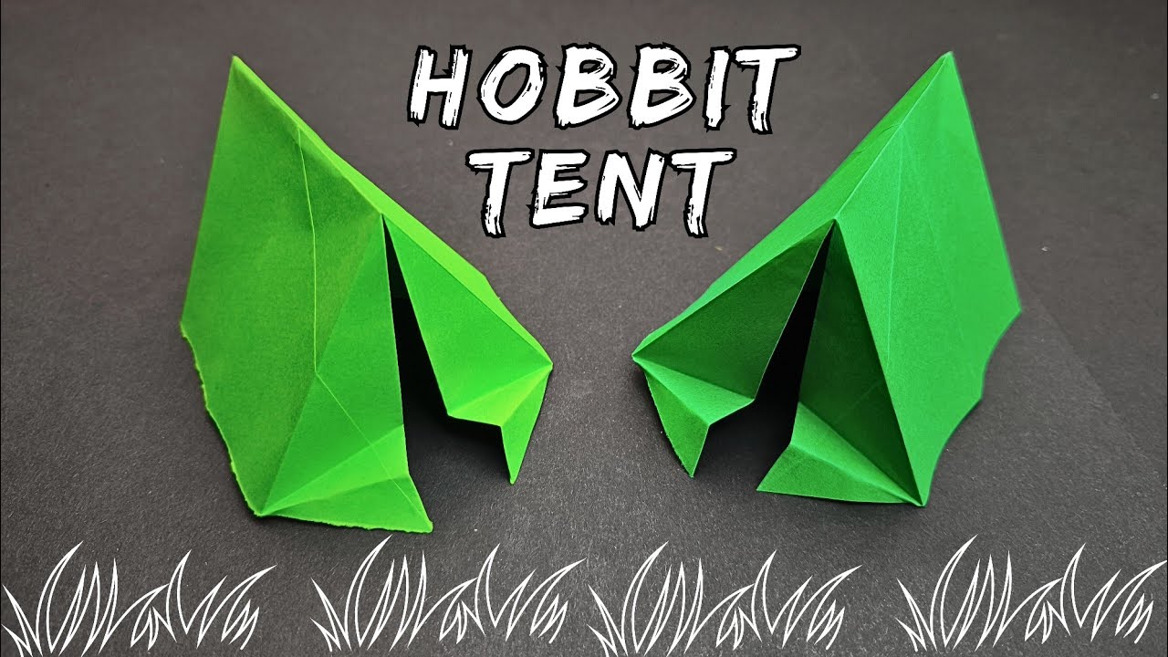 DIY Paper Hobbit Tent | Fun Origami Project 🏕️⛺