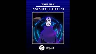 Colourful Ripple Transition tutorial| Capcut📱 #animeedit #shorts #tutorial