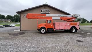 2000 2000 INTERNATIONAL 4900 DT466E BUCKET TRUCK 5075 For Sale