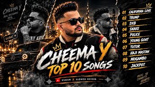 CHEEMA Y TOP 10 SONGS 🔥 | California Love, Trump, DXB, Snake, Police | Slowed + Reverb
