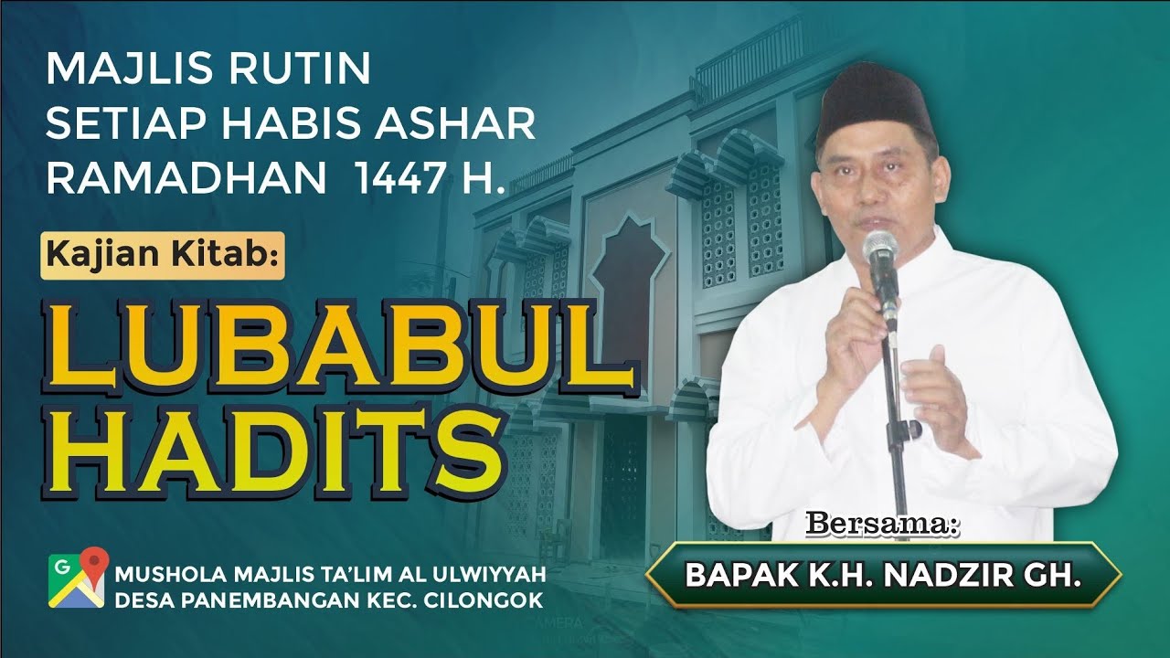 🔴 LIVE: Bab 32 Keutamaan Tawadhu. 14 Ramadhan 1447 H.