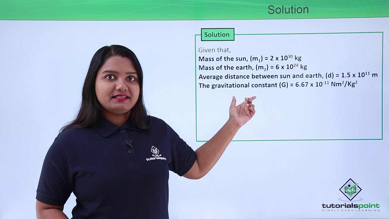 Class 9th – Gravitational Force Problem-2 | Gravitation | Tutorials ...