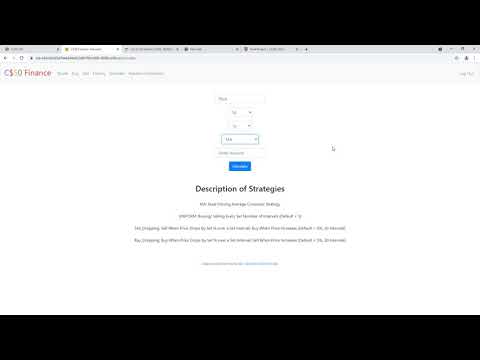 CS50 Final Project: Stock Simulation