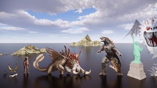 Monsterverse titans VS How to Train Your Dragon size comparison