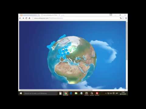 Final 3D globe model for website