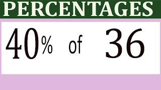 Percentages     40      Percentage(%)    of    36