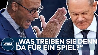 FRIEDRICH MERZ: Volle Breitseite gegen Kanzler Scholz! "Was treiben Sie denn da für ein Spiel?"